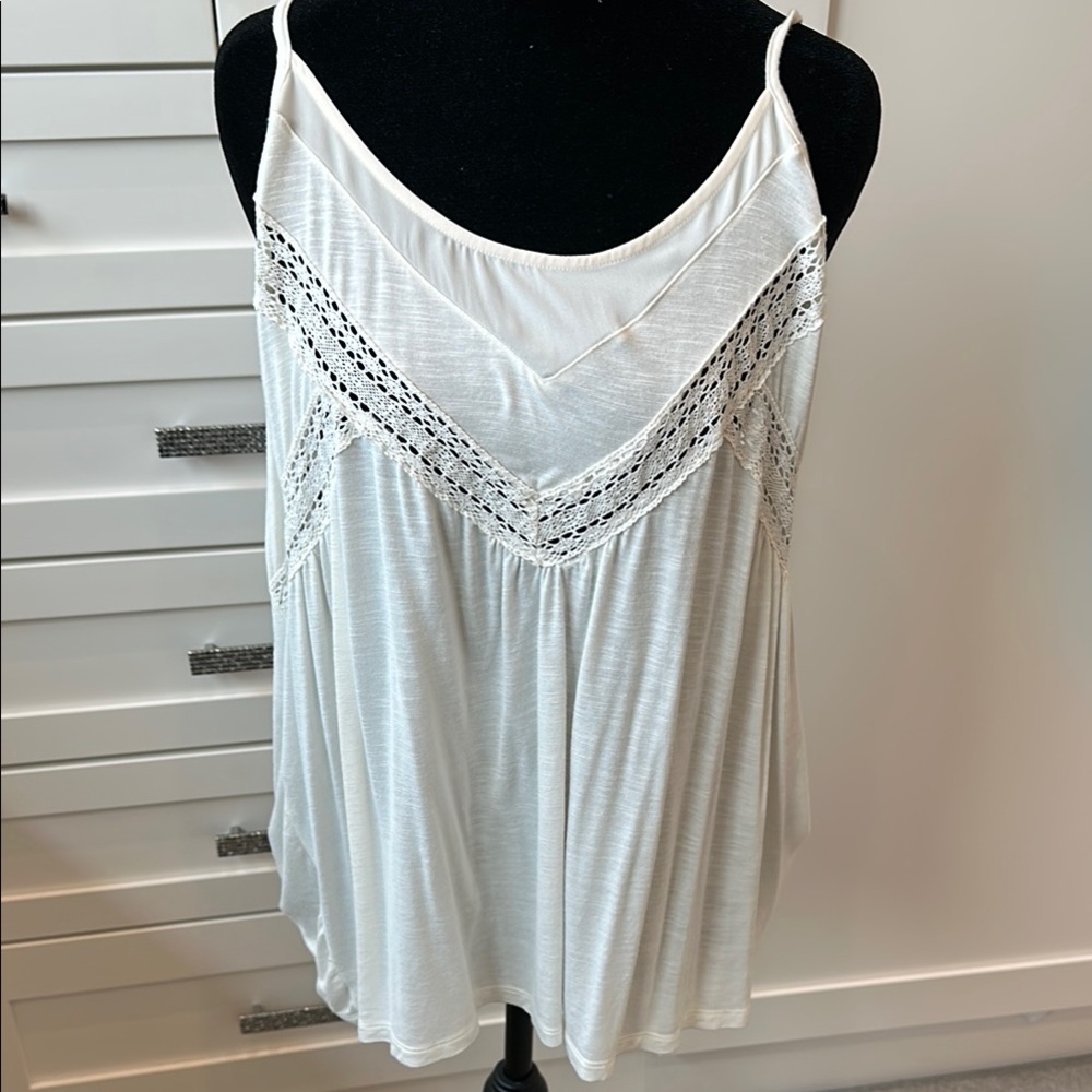 Maurices White Asymmetrical Embellished Camisole
